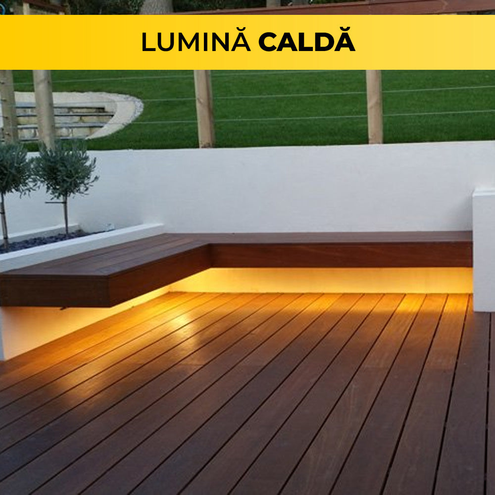 Warm White LED Strip Kit, 5 Meters, Monocrystalline Solar Panel, 50W, IP65, ClassLights