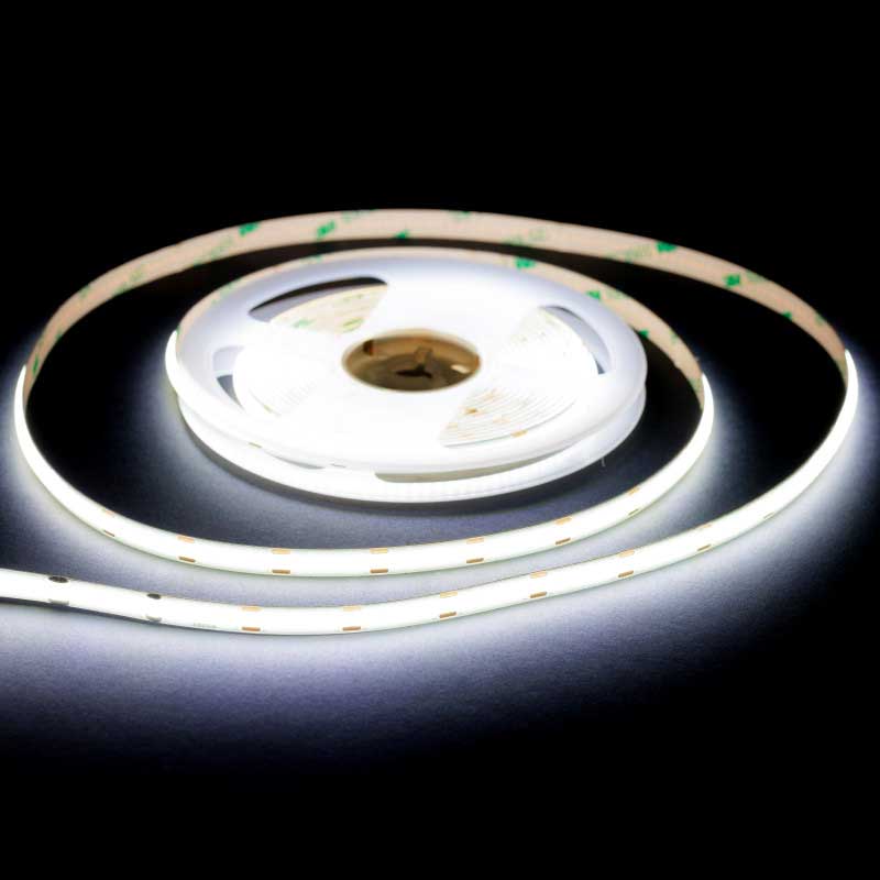 COB LED Strip 320 LED/m, Cool White Light, Indoor IP20, 5 Meter Roll, ElectroAZ