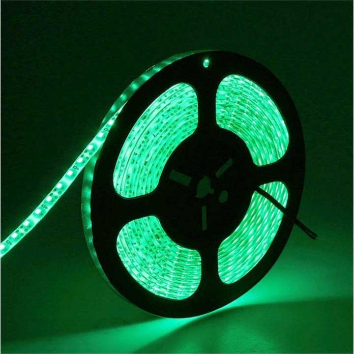 12V LED Strip, Green Light, 120 LED/m, IP20, 5 Meter Roll, ClassLights