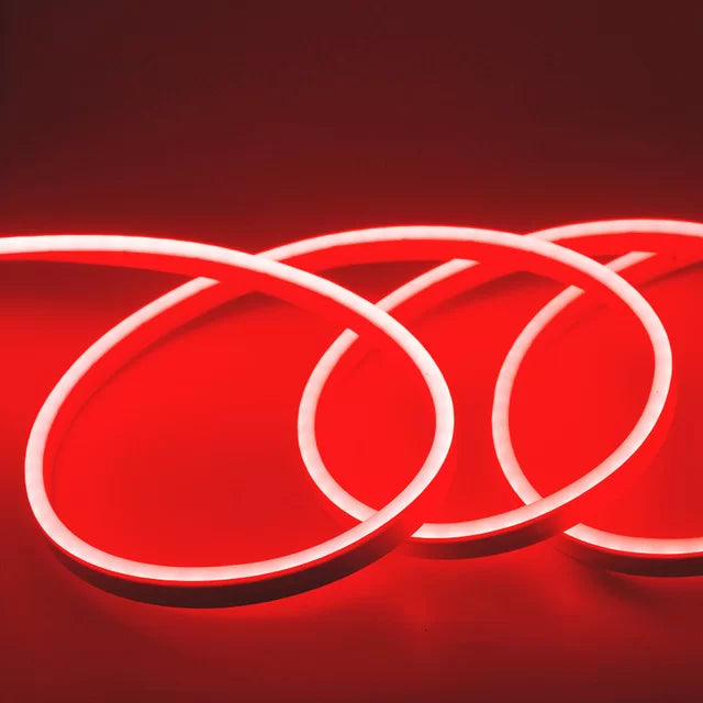 LED Neon Strip, 12V, Flexible, 5m, Red