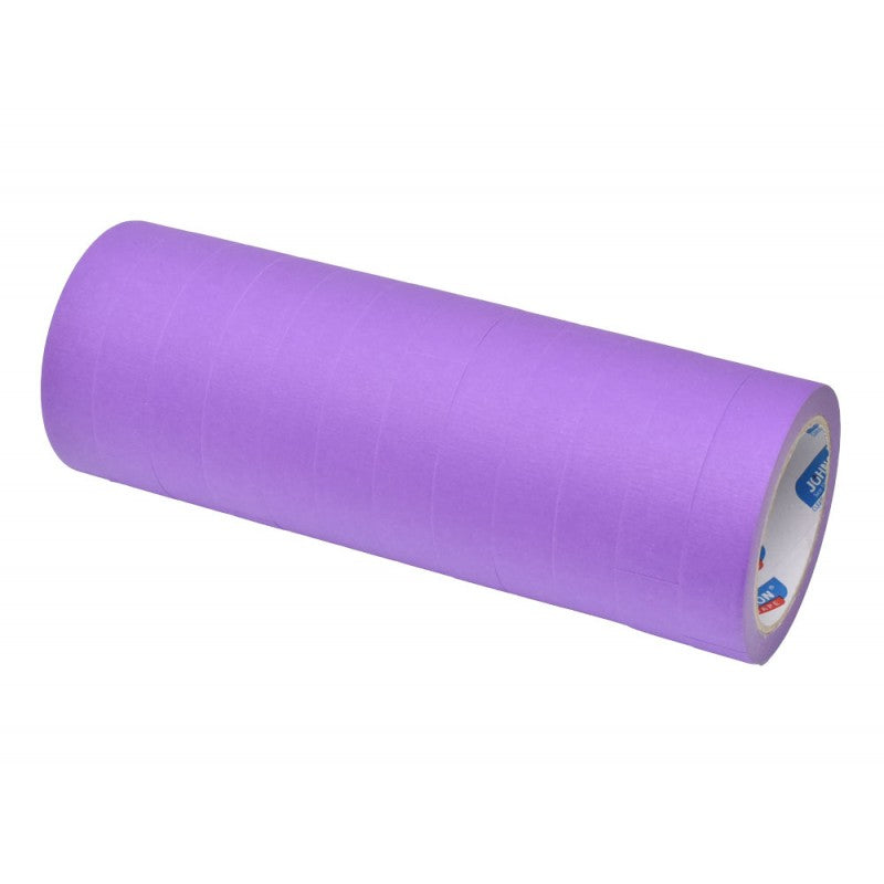Set of 12 x Masking Paper Tape, Width 24mm, Length 30m per roll, Purple