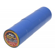 Set of 5 Insulating Tapes, Wide, 50mm, PVC, Length 15m, Blue