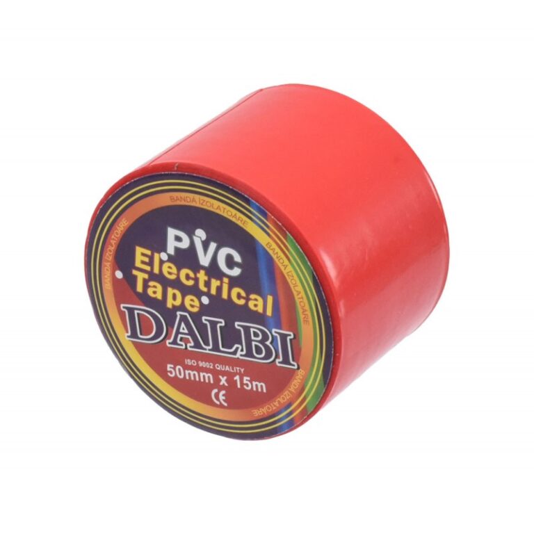 Set of 4x Insulation Tape, Wide, 50mm, PVC, 15m Length, Red