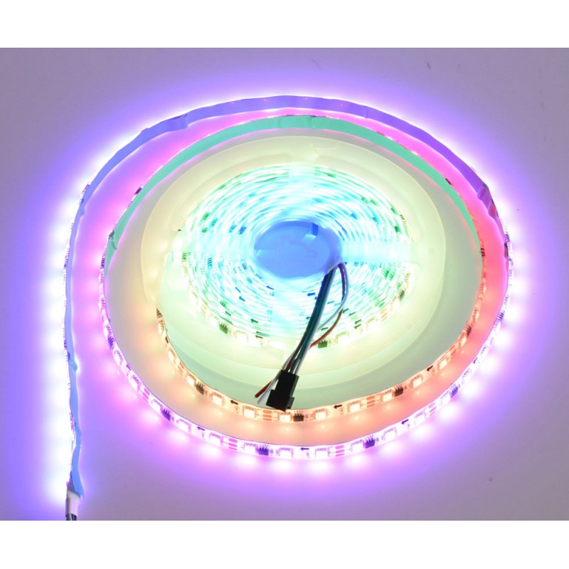 LED Strip Set + Power Supply + Remote Control + iOS/Android Controller, Bluetooth, 300 LEDs, IP65, 5m