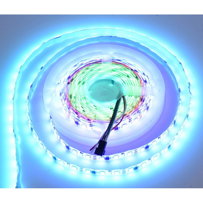 LED Strip Set + Power Supply + Remote Control + iOS/Android Controller, Bluetooth, 300 LEDs, IP65, 5m
