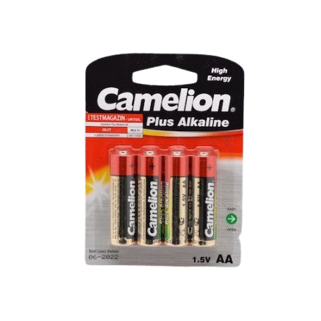 Camelion High-Energy Alkaline Batteries R6 AA 4 Pieces