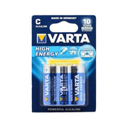Varta High-Energy C R14 Alkaline Batteries, 2 Pieces