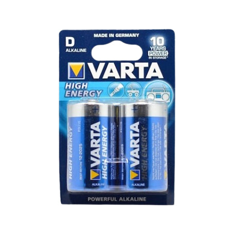Varta High-Energy R20 D Alkaline Batteries 2 Pieces