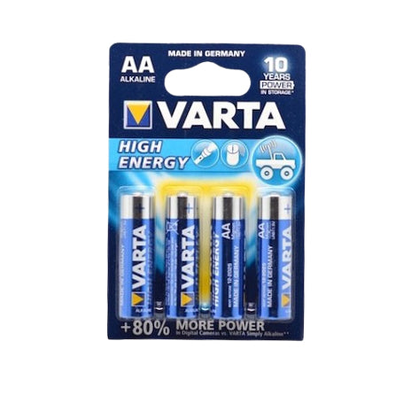Varta High-Energy Alkaline Batteries R6 AA 4 Pieces