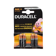 Duracell Alkaline R3 AAA Batteries 4 Pcs