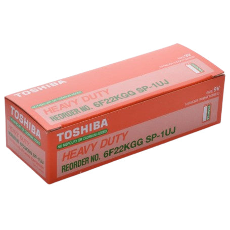 Toshiba Heavy-Duty 9V F22 Batteries 10 Pcs