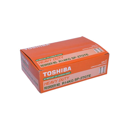 Toshiba R14 C Heavy-Duty Batteries 24 Pcs
