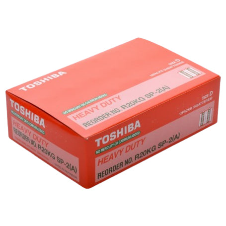 Toshiba R20 D Heavy-Duty Batteries 24 Pcs