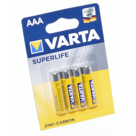 Varta Superlife R3 AAA Batteries 4 Pieces