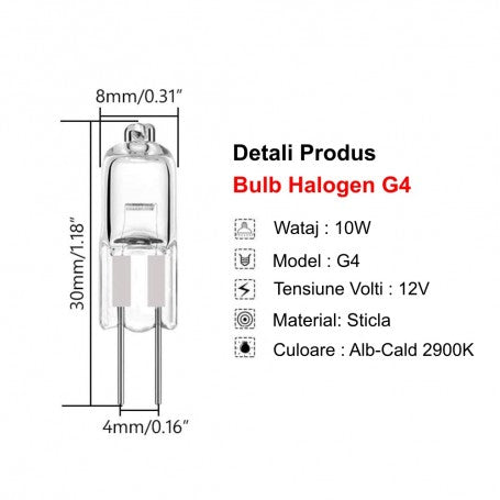 Halogen Bulb GU4, Bulb, 35W, Warm White