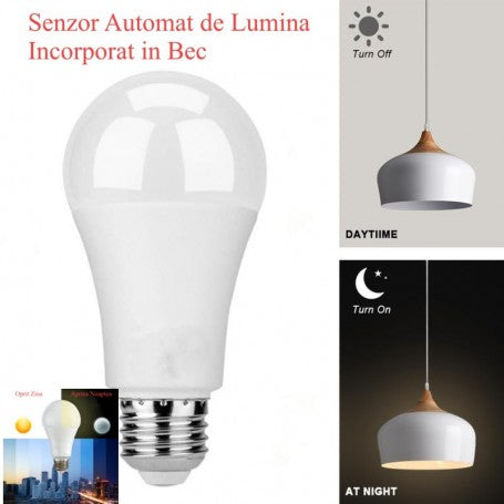 LED Bulb, E27, Light Sensor, 12W