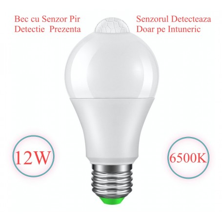 LED Bulb, E27, Motion Sensor, 12W