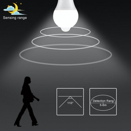 LED Bulb, E27, Motion Sensor, 12W