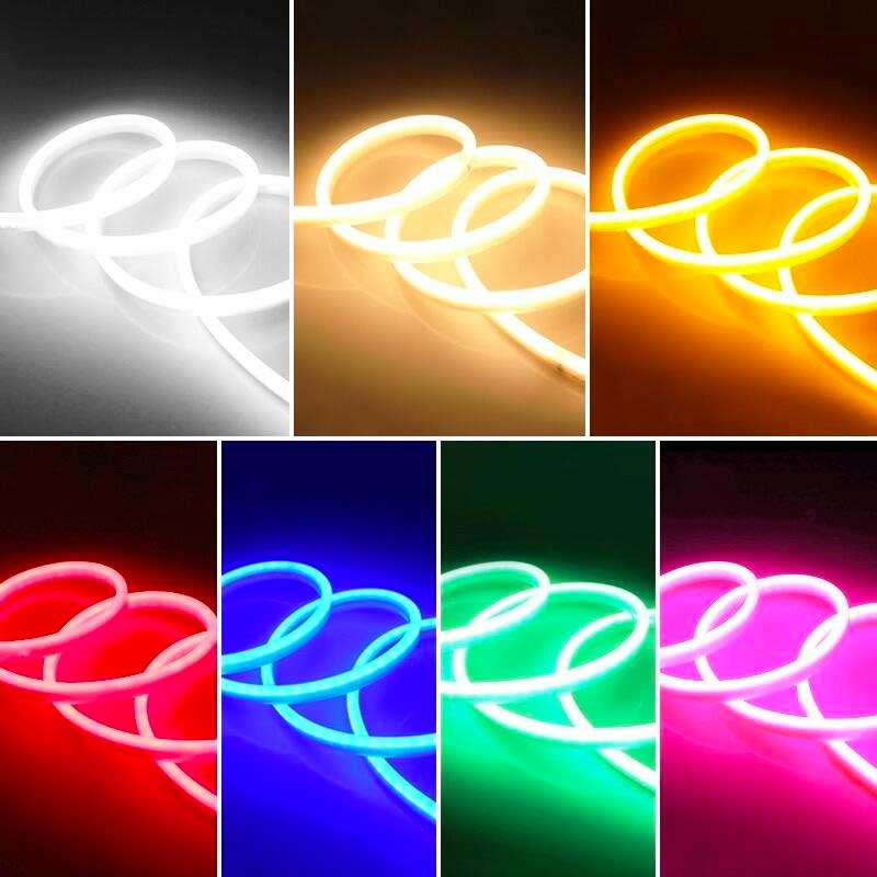 LED Neon Flex Strip, Complete Set, 5m Length, Pink Light, IP65, ElectroAZ