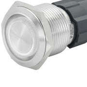 Metal Push Button 22mm with LATCHING, 220V-10A, White LED, ElectroAZ