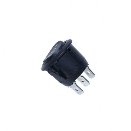 3-Position Switch I-0-II 220V/3A Black