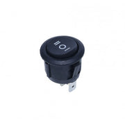 3-Position Switch I-0-II 220V/3A Black