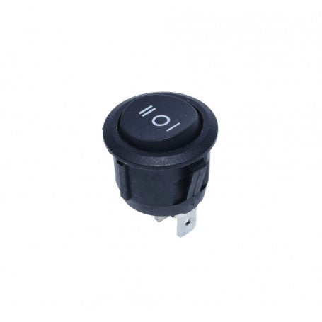 3-Position Switch I-0-II 220V/3A Black
