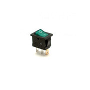 IRS ON-OFF Button 12V Green LED 21x15mm