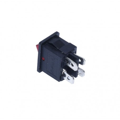 220V ON-OFF Mini Red LED Rocker Switch 21x15mm