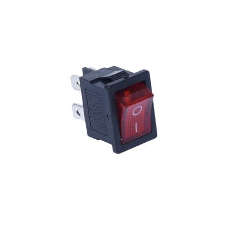 220V ON-OFF Mini Red LED Rocker Switch 21x15mm