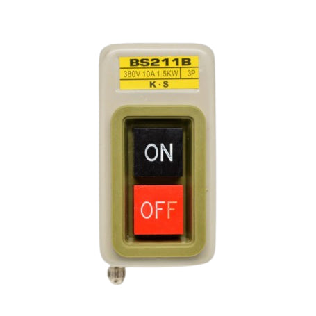 ON/OFF Switch Button BS-211, 1.5 KW, 380V