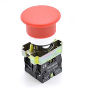 220V AC Mushroom Push Button Switch, ON-OFF, Red