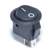 ON-OFF Switch 12x20mm Black 250V-3A