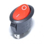 ON-OFF Switch 24x13x30mm Oval 250V Red