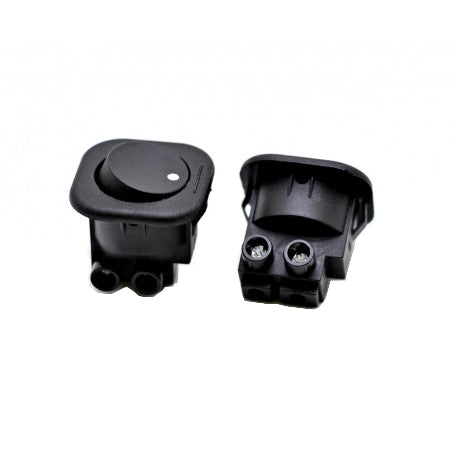 ON/OFF Square Push Button 250V AC Black T120-N