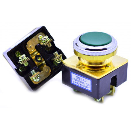 Push Button LA2, Non-latching, 250V AC, 5A, Green