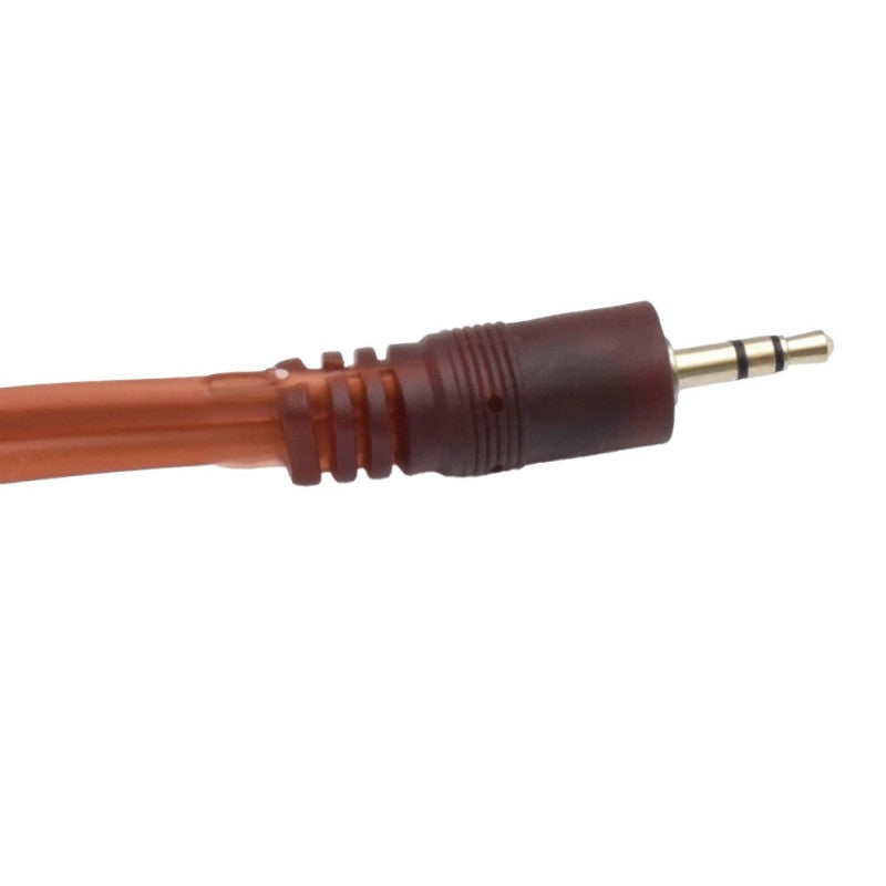 Audio Cable Jack 3.5mm ST Male - 2 Jack 6.3mm MO Male Siliconized / 1.5m Pro