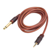 Audio Jack Cable 3.5mm TS male - 6.3mm Mono male Siliconized / 1.5m Pro