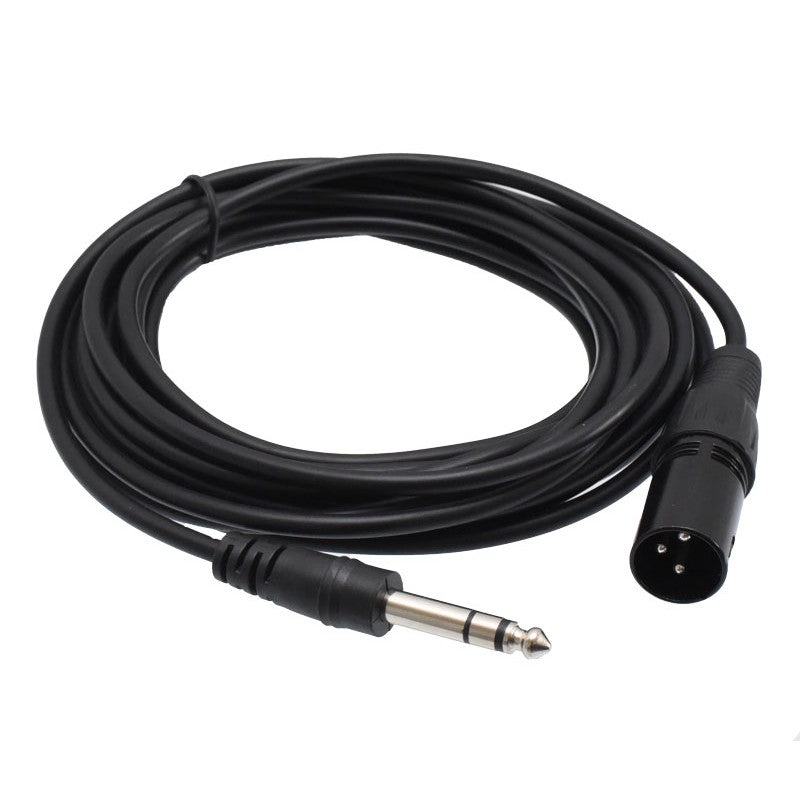 Cablu audio Jack 6,3mm tata la XLR tata, 5m, conductor aliaj cupru, izolatie flexibila, stereo