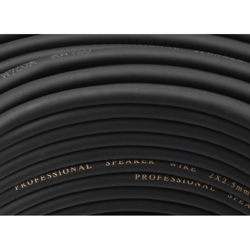 Round Audio Cable with Cotton, 2x2.5mm, 8mm, 100m Roll