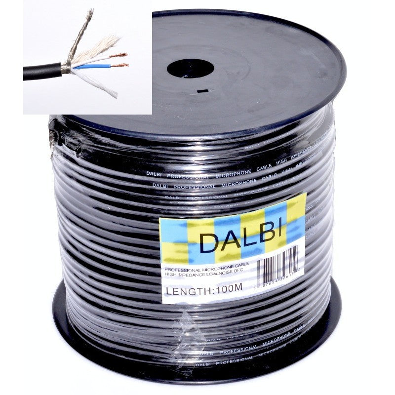 Stereo Microphone Cable, 6mm, 100m Roll
