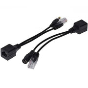 Passive PoE Cable, UTP + Power / Black