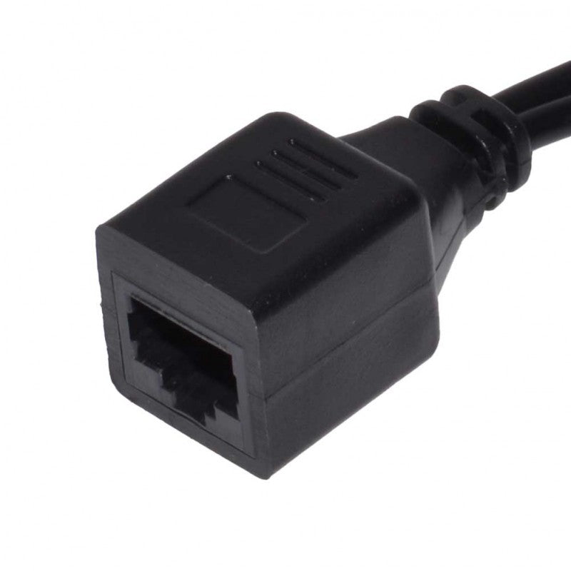 Passive PoE Cable, UTP + Power / Black