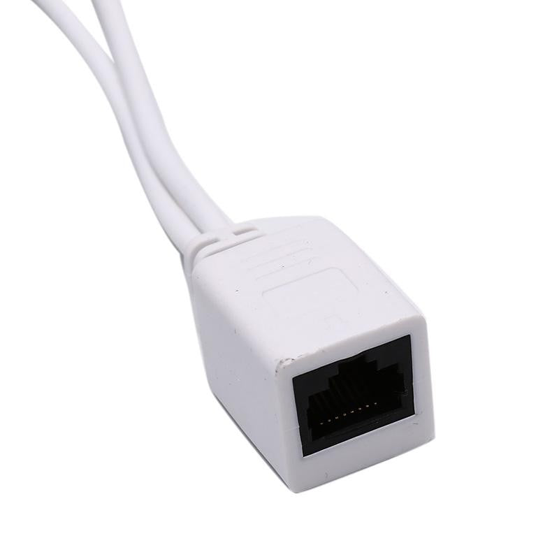 Passive PoE Cable, UTP + Power / White