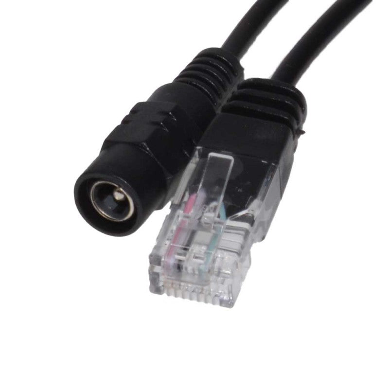 Passive PoE Cable, UTP + Power / Black