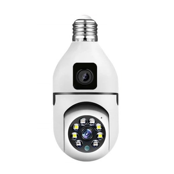 IP Surveillance Camera, Dual View PTZ 360˚ and Fixed - E27 / V380 Pro