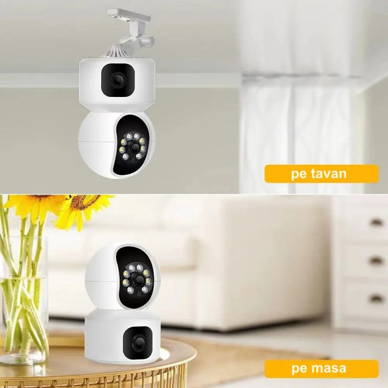 4MP Dual-Lens, Zoom, IP, and PTZ Surveillance Camera / V380