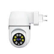 Socket Surveillance Camera with IP - PTZ 360˚ - Wifi and APP / V380