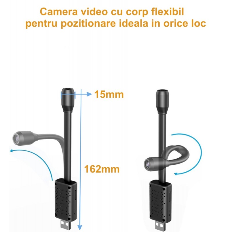 Mini HD Flexible Surveillance Camera with IP / APP - V380Pro