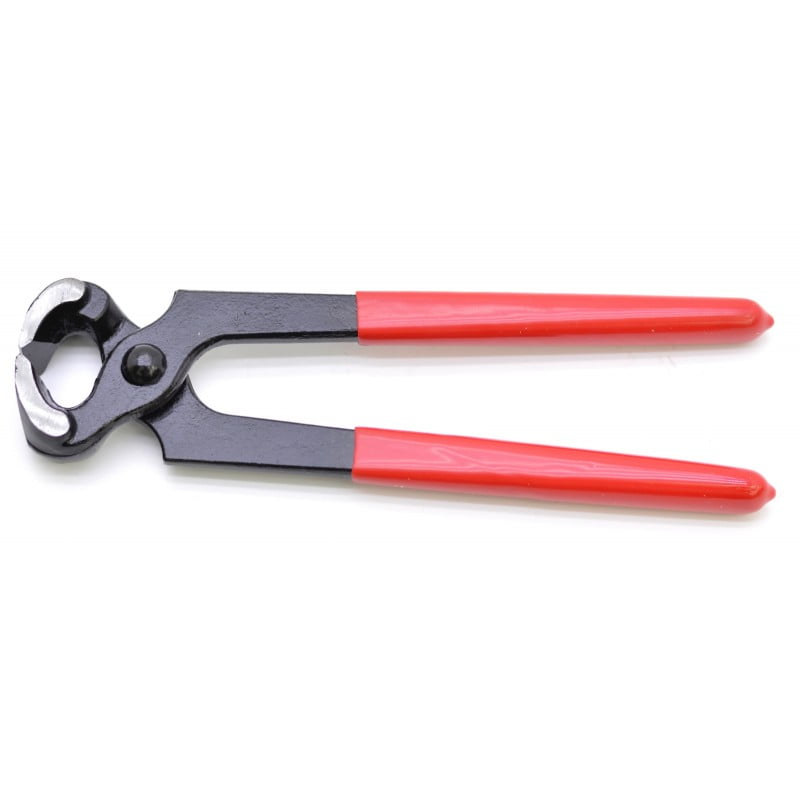 Classic Nail Pliers with Insulated Handle, Black/Red